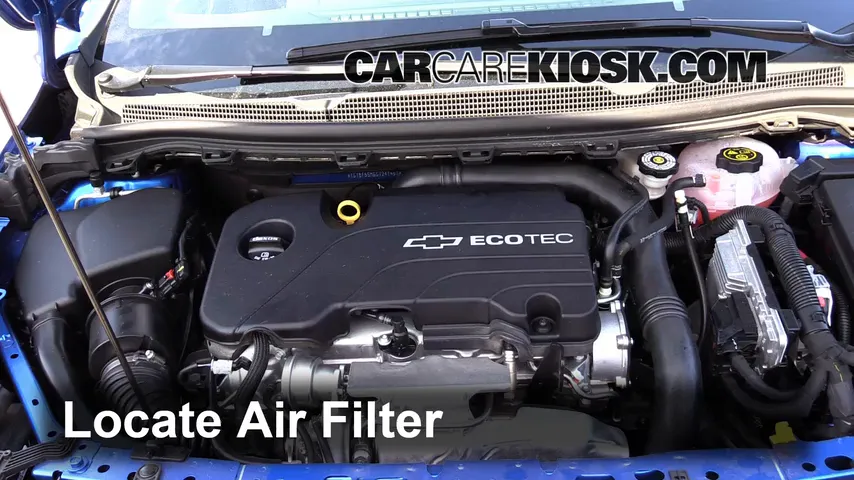 2016 Chevrolet Cruze LT 1.4L 4 Cyl. Turbo Air Filter (Engine) Replace
